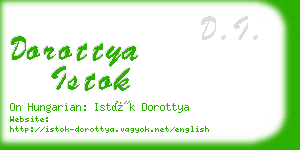 dorottya istok business card